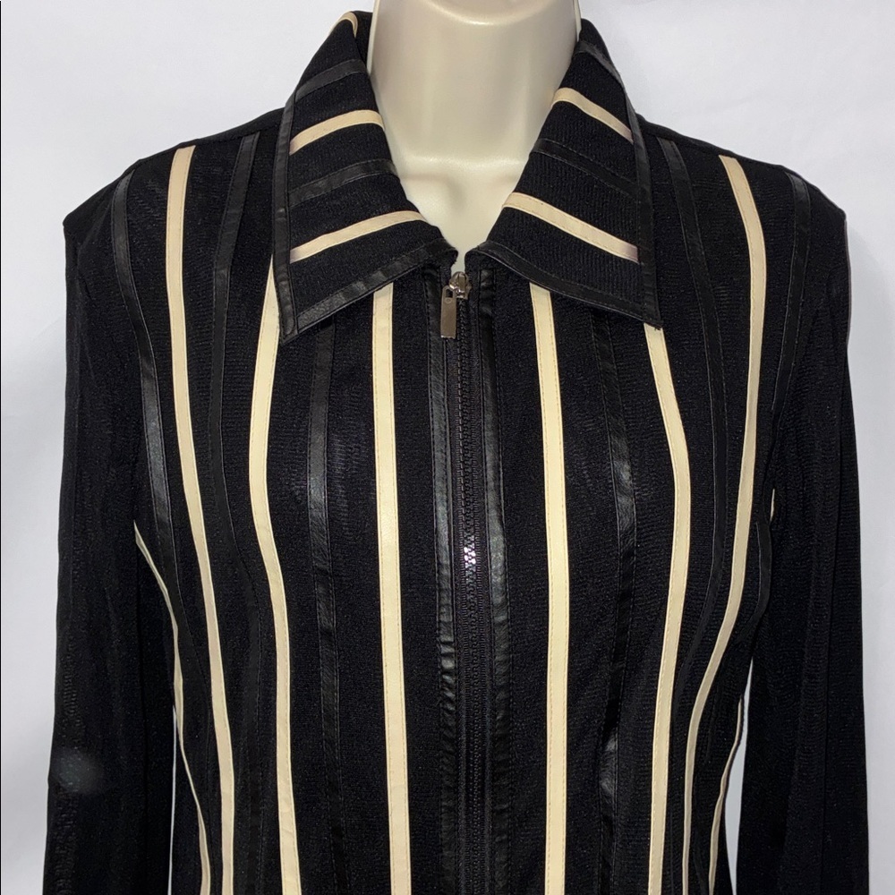 Vintage She’s Black Sheer Jacket, Size Large